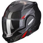 Scorpion EXO-Tech Evo Carbon Top, casco modulare XXL male Nero/Grigio/Rosso