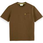 Magliette & T-shirt scontate marroni S di cotone mezza manica con manica corta per Uomo Scotch & Soda 