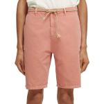 Shorts scontati rosa di lino per Uomo Scotch & Soda 