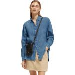 Camicie oversize scontate blu taglie comode di lino per Donna Scotch & Soda 