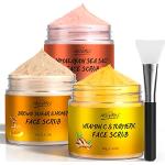 Scrubs viso naturali per pelle acneica esfolianti ideali per acne con sale marino per il viso per Donna 