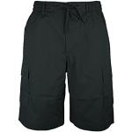 Pantaloni cargo neri 3 XL taglie comode di cotone per Uomo Sea barrier 