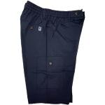 Pantaloni blu 5 XL taglie comode di cotone lavabili in lavatrice con elastico per Uomo Sea barrier 