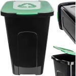 Bidoni 50L verdi di plastica per rifiuti 