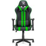 Sedie verdi in acciaio con schienale regolabile da gaming 