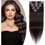 Extension marrone scuro volumizzanti per capelli castani per capelli lunghi con capelli veri 