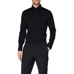 Magliette & T-shirt Slim Fit business nere di cotone traspiranti per Uomo Seidensticker 