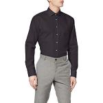 Magliette & T-shirt Regular Fit business nere di cotone per Uomo Seidensticker 