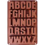 Stampi marroni in silicone con lettere 