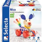 Selecta - Cane Nico, giocattolo da tirare in legno, 1 - 3 anni, 12 cm, 62026