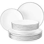 Servizi piatti bianchi di porcellana 12 pezzi Seltmann Weiden 