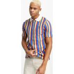 Sergio Tacchini - Nencio - Polo in maglia a righe arcobaleno con zip-Multicolore