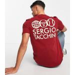 Magliette & T-shirt scontate rosse XL a girocollo mezza manica con scollo rotondo Sergio Tacchini 