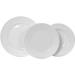 Servizi piatti bianchi di porcellana 18 pezzi per 6 persone 