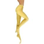 Collant casual gialli XL in microfibra 40 denari per Donna Sesto senso 