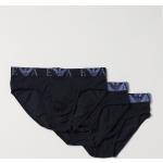 Slip scontati blu S di cotone lavabili in lavatrice Giorgio Armani Underwear 