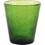 Bicchieri verde scuro di vetro da acqua 