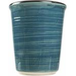 Bicchieri 350 ml scontati azzurri in ceramica da acqua 