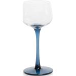 Bicchieri blu navy di vetro design Bitossi Diseguale 