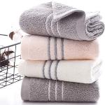 Asciugamani grigi di cotone 3 pezzi da bagno 
