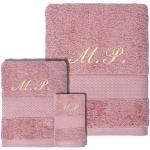 Asciugamani rosa 30x50 di spugna da bagno 