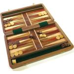 Set di backgammon pieghevole in legno, diverse opzioni disponibili (20,3 cm)