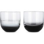 Bicchieri neri di vetro da whisky Tom Dixon 