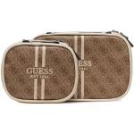 Beauty case scontati beige in similpelle per Donna Guess 