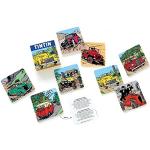 Set of 8 collectible coasters Moulinsart Tintin, cars (04358)