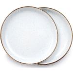 Servizi piatti bianco sporco inossidabili 2 pezzi 