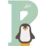 Sevi 83016 - Lettera P pinguino, multicolore, circ