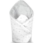 Sevira Kids - Sacco nanna invernale, per bambino, multiuso, 100% cotone, tessuto Mincky reversibile, regalo per la nascita, colore grigio con motivo stella, 80 x 80 cm