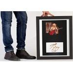 Shakira - Foto con autografo stampato, 20 x 30 cm, formato A4, senza cornice, stampa
