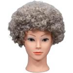 Parrucche afro ricci capelli rimbalzanti per travestimento festa costume discoteca accessorio unisex anni '60 '70 '80 tema grigio