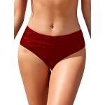 Top bikini scontati rossi S tinta unita traspiranti per Donna Shekini 