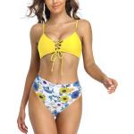 Bikini eleganti giallo limone M per Donna Shekini 