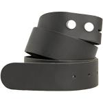 shenky - Cintura senza fibbia - 4 cm - made in Germany - vera pelle - nero - girovita 75 cm = lunghezza totale 85 cm