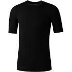 T-shirt tecniche scontate nere XXL taglie comode traspiranti mezza manica per Uomo Shimano 