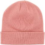 Cappelli invernali classici rosa in acrilico tinta unita con pon pon per Donna 