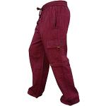 Pantaloni & Pantaloncini casual marroni 3 XL taglie comode di cotone tinta unita per Uomo Shopoholic fashion 