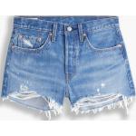 Shorts blu a vita alta per Donna Levi's 501 