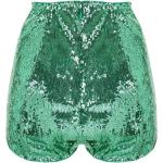 Shorts verdi con paillettes a vita alta Dolce&Gabbana Dolce 