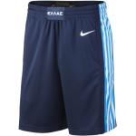 Pantaloncini blu in poliestere traspiranti da basket per Uomo Nike 