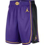 Pantaloncini viola XXL taglie comode in mesh traspiranti da basket per Uomo jordan Los Angeles Lakers 