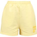 Shorts gialli XL di cotone a vita alta per Donna Fila 