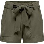 Shorts verde oliva L in viscosa per Donna Only 