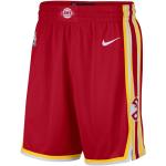 Pantaloncini rossi in poliestere traspiranti da basket per Uomo Nike Atlanta Hawks 