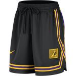 Pantaloncini neri M traspiranti da basket per Donna Nike Dri-Fit Los Angeles Lakers 