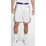 Pantaloncini bianchi traspiranti da basket Nike Los Angeles Lakers 