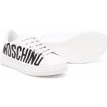 Sneakers stringate larghezza E scontate bianche numero 35 di gomma con stringhe per Donna Moschino Kids 